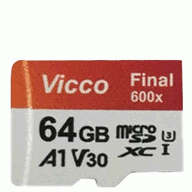 64 کارت حافظه MicroSDXC ویکومن مدل Final 600X کلاس 10 استاندارد UHS-I U3 A1 V30 سرعت 90MB/s ظرفیت 64 گیگابایت - Image 1